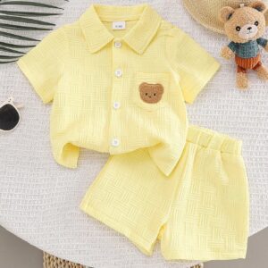 2 pièces Ensemble mode de rue pour bébé garçon – Image 2